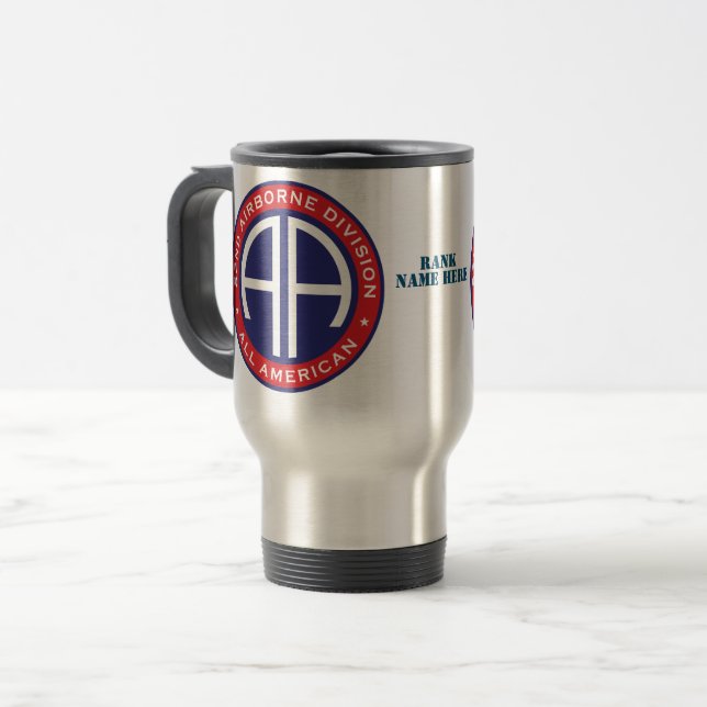 Taza De Viaje 82.ª División Aérea All American Casual Patch (Anverso izquierdo)