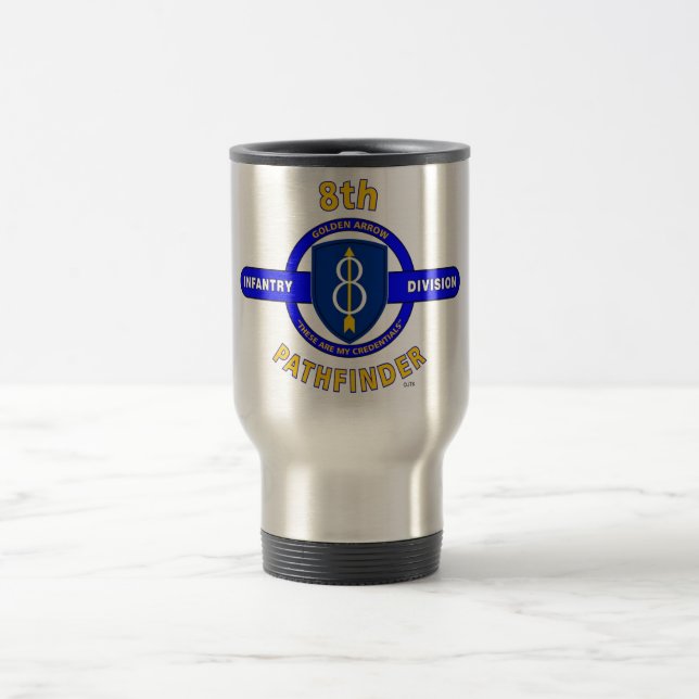 Taza De Viaje 8vo DIVISIÓN de INFANTERÍA "PIONERO " (Centro)