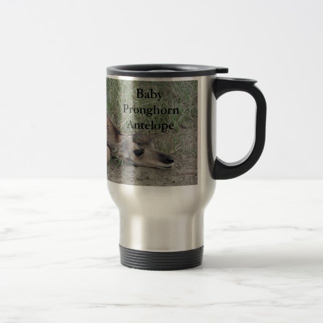 Taza De Viaje A6 Pronghorn Antelope Baby Pronghorn Antelope (Derecha)