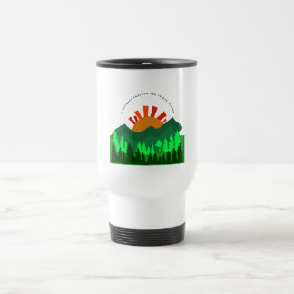 Taza De Viaje A Journey Through the Silent Slopes Retro Mountain