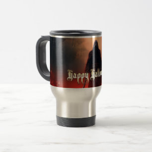 Taza De Viaje A la sombra de la Parca - Halloween