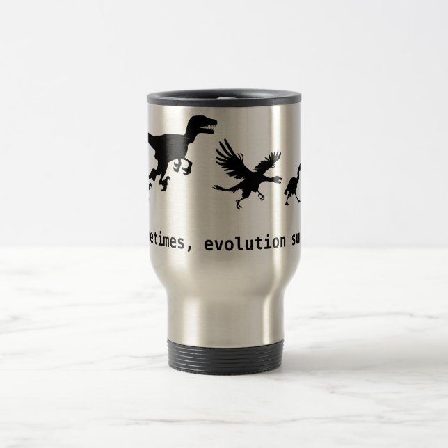 Taza De Viaje A veces, la evolución chupa (Centro)