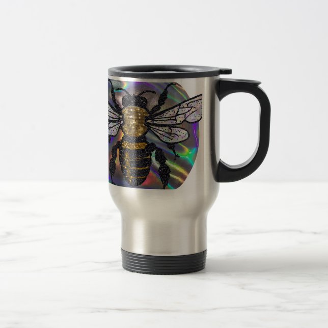 Taza De Viaje abeja con joyas (Derecha)