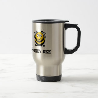 Taza De Viaje abeja de la miel en amarillo