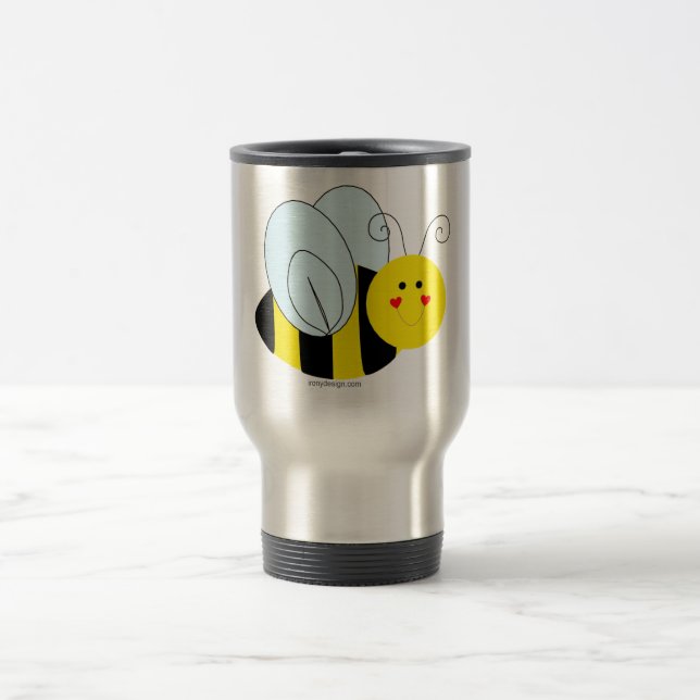 Taza De Viaje Abeja linda (Centro)