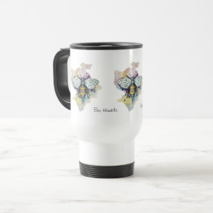 Taza De Viaje Abeja Y Lavado De Arcoiris