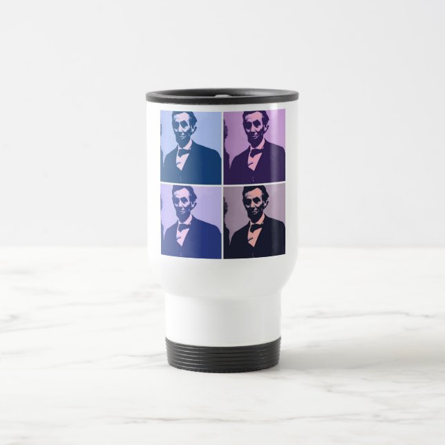 Taza De Viaje Abraham Lincoln Pop Art (Centro)