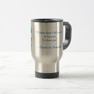 Taza De Viaje Abrazo cálido - Chibi Padre & Niño Viaje Mug