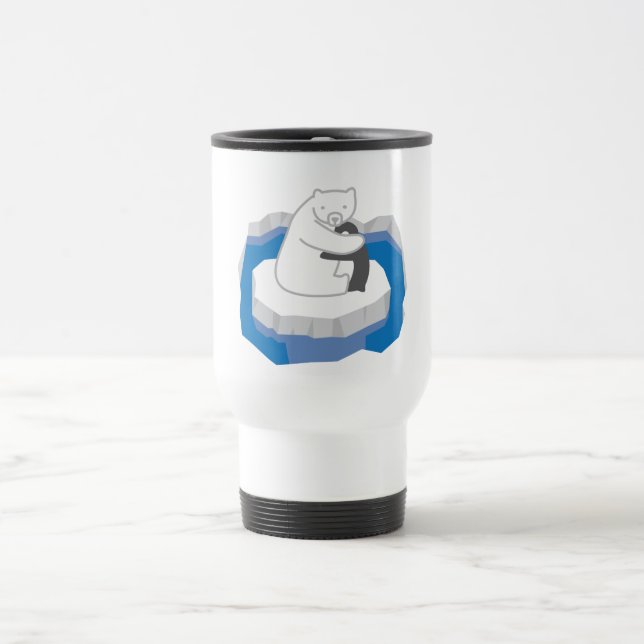 Taza De Viaje Abrazo de oso polar (Centro)