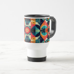 Taza De Viaje Abstracción gráfica Mug blanco de viaje-viajero