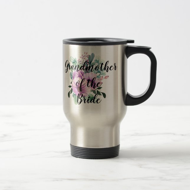 Taza De Viaje Abuela personalizada del novio de la novia (Derecha)