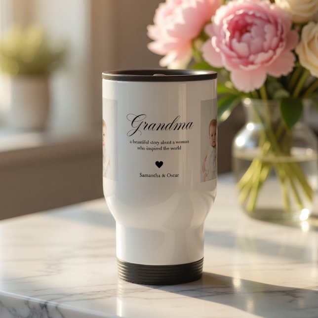 Taza De Viaje Abuela Personalizada Foto Personalizada (Subido por el creador)