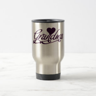 Taza De Viaje Abuela púrpura