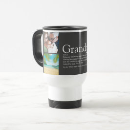 Taza De Viaje Abuelo abuelo Papa definición gris 4 foto