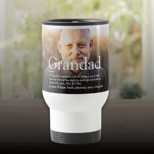 Taza De Viaje Abuelo, abuelo, papá el mejor del mundo Definición