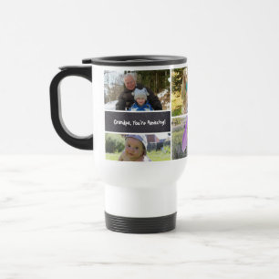 Taza De Viaje "Abuelo, eres asombroso". Colla de fotos personali