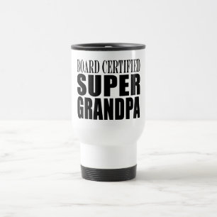 Taza De Viaje Abuelo estupendo certificado tablero de abuelo de