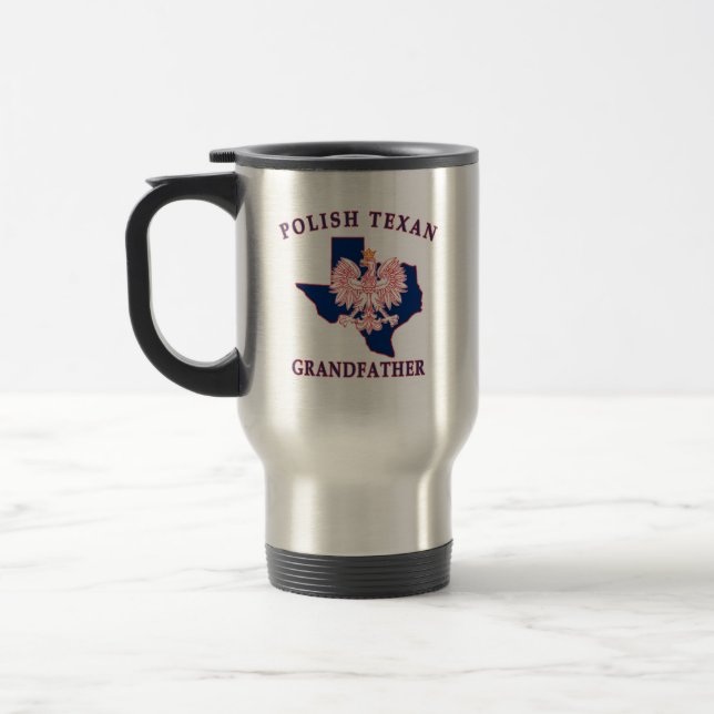 Taza De Viaje Abuelo texano polaco (Izquierda)