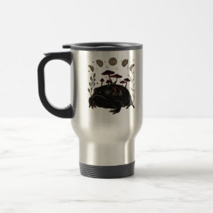 Taza De Viaje Academia Luna Bruja Estética Goblincore Rana Cla