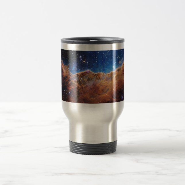 Taza De Viaje Acantilados cósmicos Telescopio web Carina Nebula  (Centro)