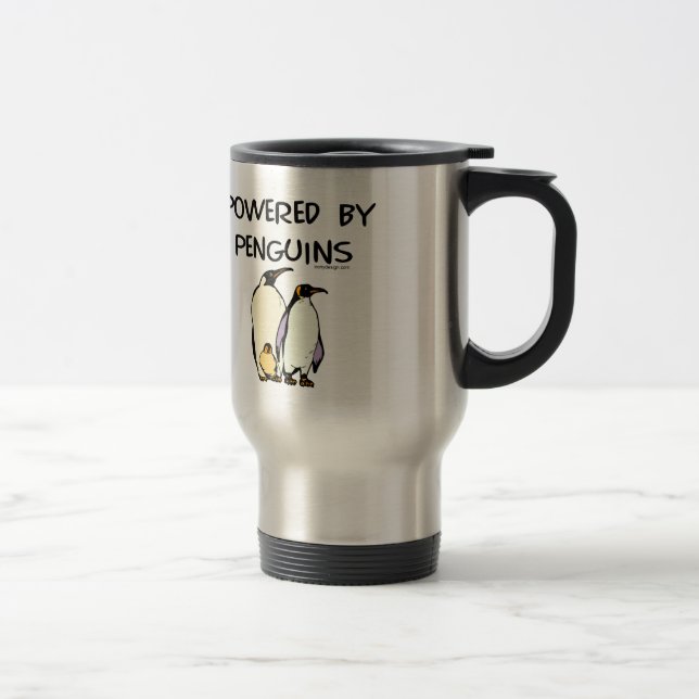 Taza De Viaje Accionado por los pingüinos (Derecha)