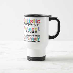 Taza De Viaje Aceptación Respeto No Curación Autista