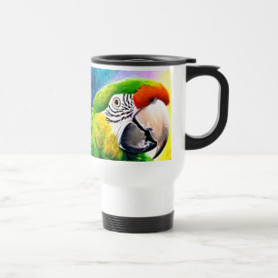 Taza De Viaje Acercar los loros generados por IA Cute
