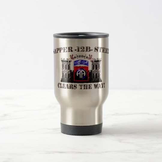 Taza De Viaje Acero 82.o del bombero 12B aerotransportado