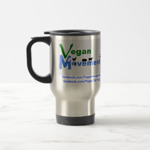 Taza De Viaje Acero inoxidable del movimiento del vegano