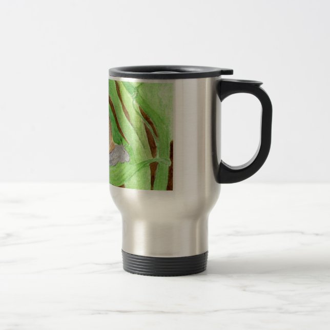 Taza De Viaje Acuarela de caracol (Derecha)