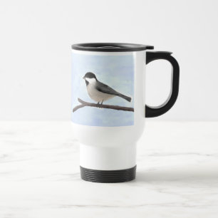 Taza De Viaje Acuarela de pato negro