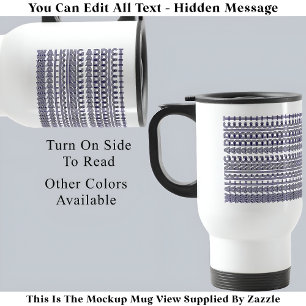 Taza De Viaje Adicto a caminar Mensaje oculto divertido regalo 1