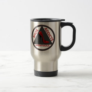 Taza De Viaje Adictos al zapato anónimos