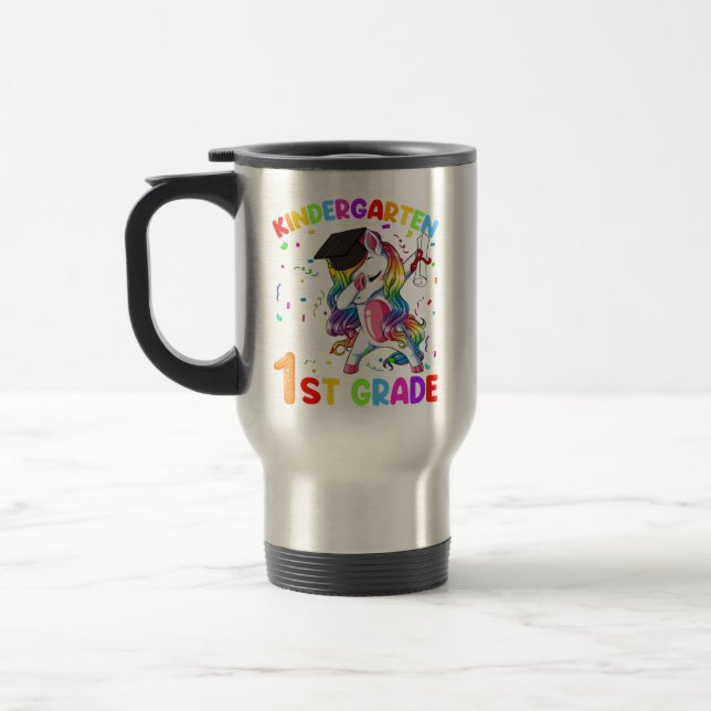 Taza De Viaje Adiós Kindergarten Hola primer grado Un (Izquierda)