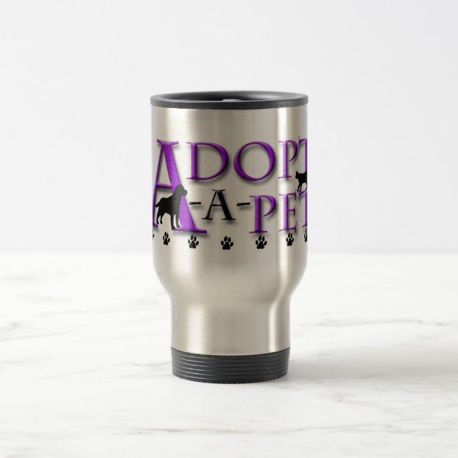Taza De Viaje Adoptar-UNO-Mascota (Centro)