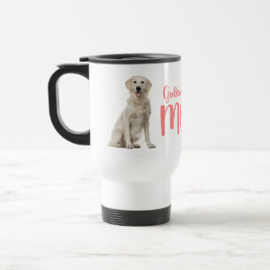 Taza De Viaje Adorable Madre Retriever Dorado Cachorro Perro Amo