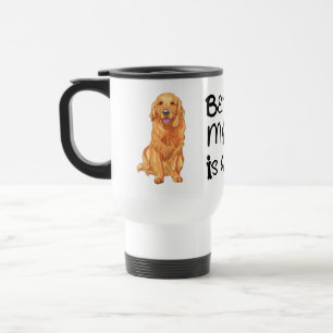 Taza De Viaje Adorable Madre Retriever Dorado Cachorro Perro Amo