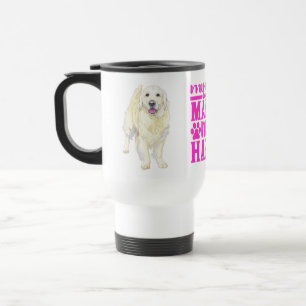 Taza De Viaje Adorable Madre Retriever Dorado Cachorro Perro Amo