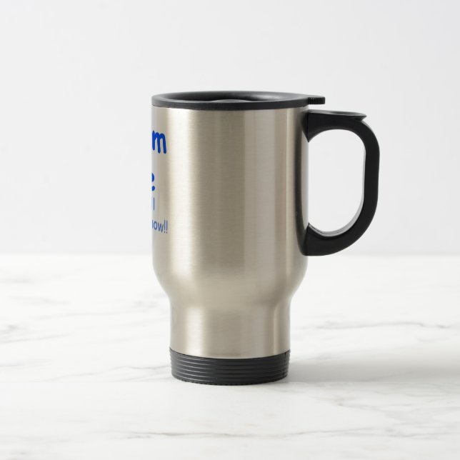 Taza De Viaje adóreme azul (Derecha)