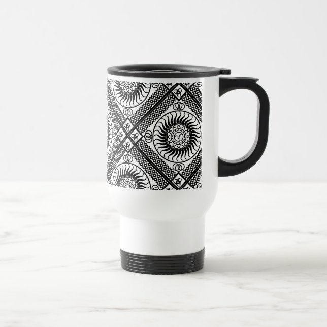Taza De Viaje adorno celta diagonal (Derecha)