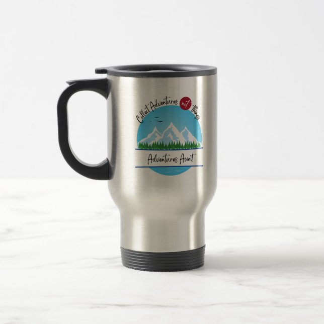 Taza De Viaje Adventures Await Travel Mug (Izquierda)