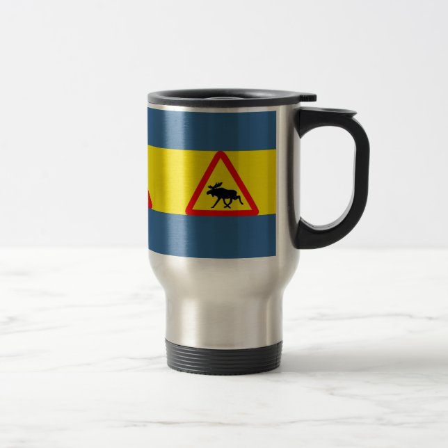 Taza De Viaje Advertencia antes de alce (Derecha)