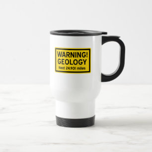 Taza De Viaje Advertencia de la geología