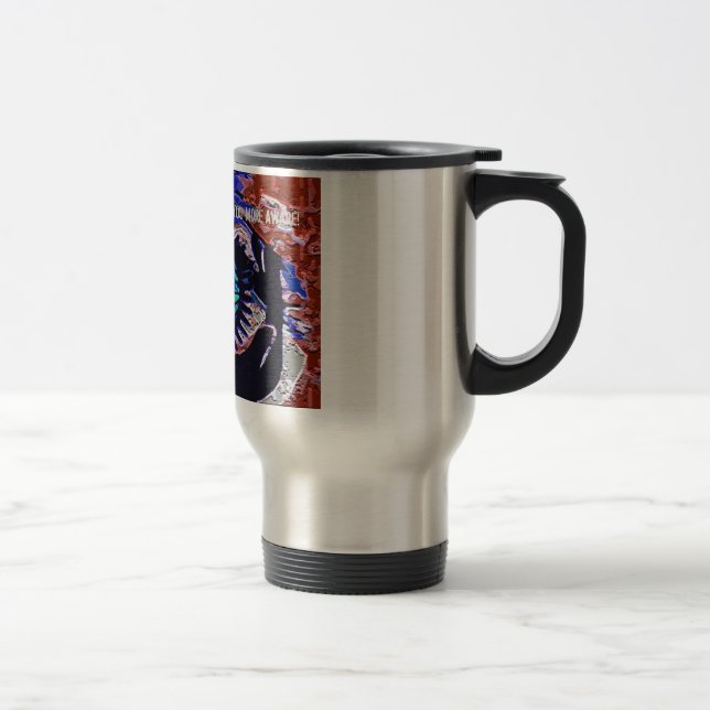 Taza De Viaje ¡ADVERTENCIA del café! (Derecha)