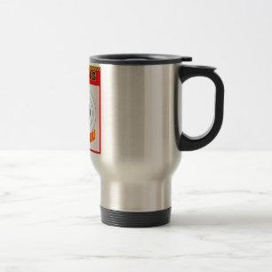 TAZA DE VIAJE ¡ADVERTENCIA! ¡TIRO COMO UN CHICA!