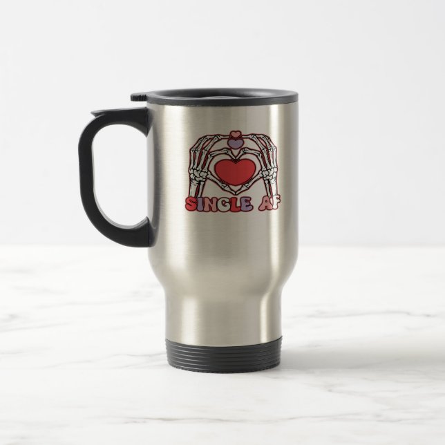 Taza De Viaje Af Skeleton Hands Día de San Valentín Classic (Izquierda)