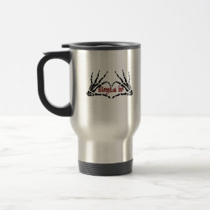 Taza De Viaje Af Skeleton Hands Heart Classic