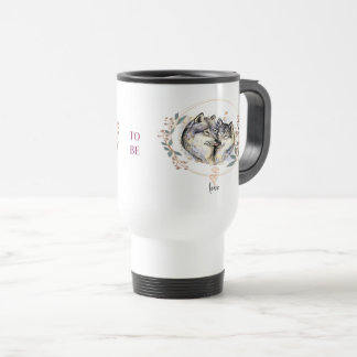 Taza De Viaje Afecto salvaje - Lobos enamorados Ilustracion
