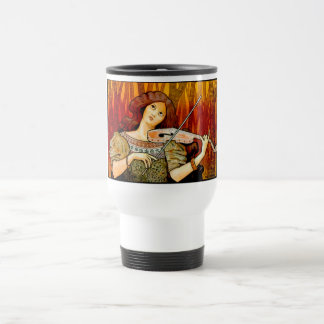 Taza De Viaje Afiche de la Violin de Música de Lecons