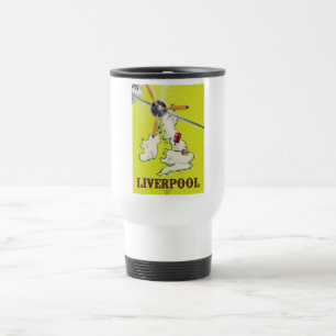 Taza De Viaje Afiche de Viaje del Liverpool Vintage